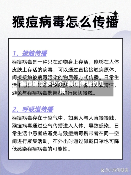 猴痘确诊多少个/猴痘病程约几周