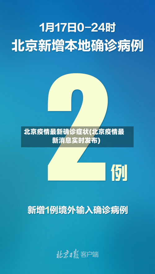 北京疫情最新确诊症状(北京疫情最新消息实时发布)