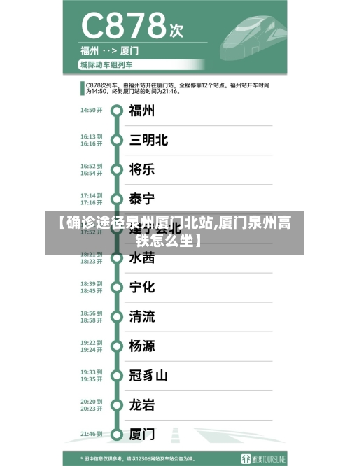 【确诊途径泉州厦门北站,厦门泉州高铁怎么坐】