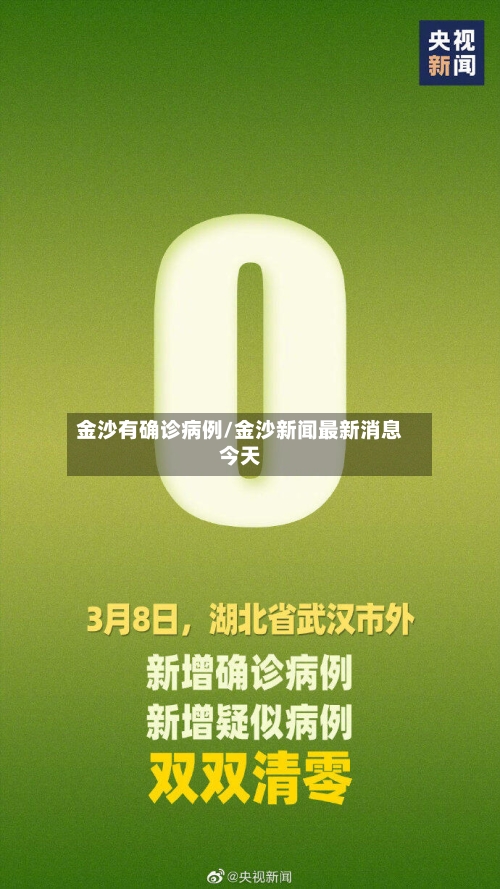 金沙有确诊病例/金沙新闻最新消息今天