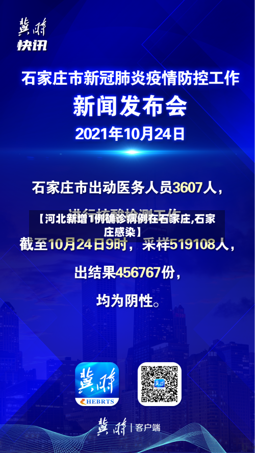 【河北新增1例确诊病例在石家庄,石家庄感染】