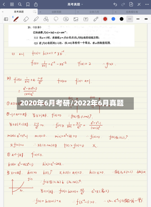 2020年6月考研/2022年6月真题