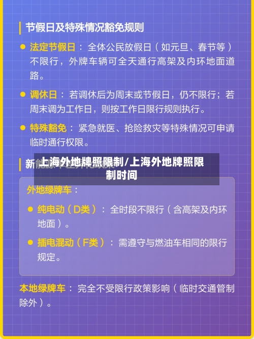 上海外地牌照限制/上海外地牌照限制时间