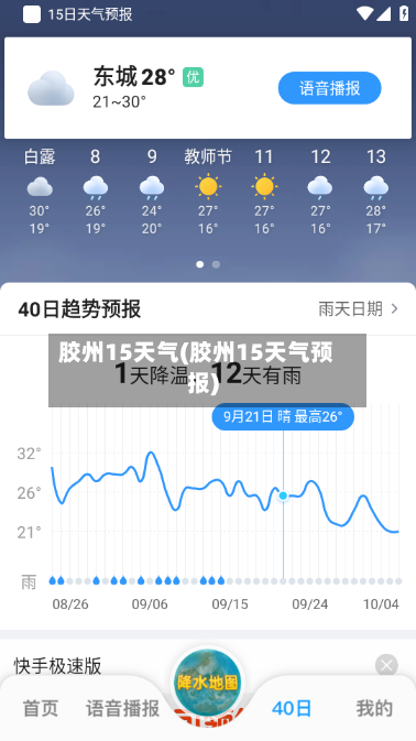 胶州15天气(胶州15天气预报)