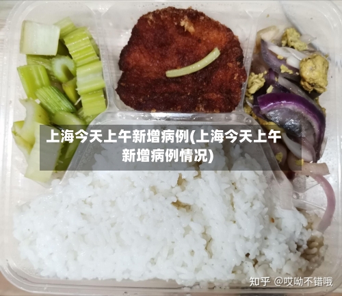 上海今天上午新增病例(上海今天上午新增病例情况)
