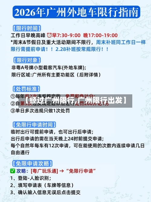 【经过广州限行,广州限行出发】