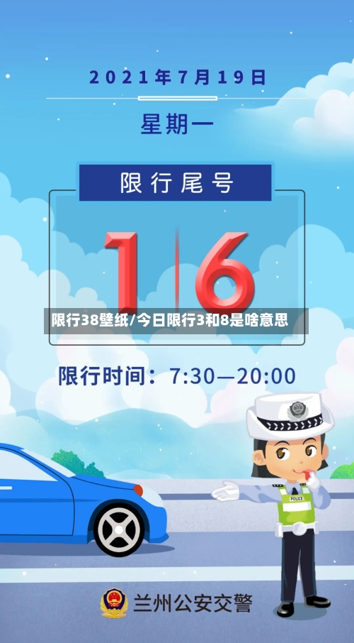 限行38壁纸/今日限行3和8是啥意思