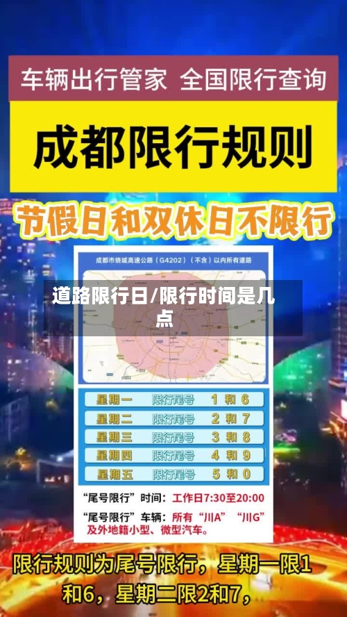 道路限行日/限行时间是几点