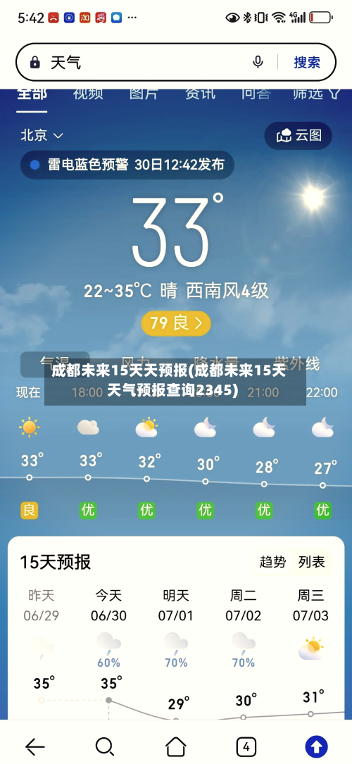 成都未来15天天预报(成都未来15天天气预报查询2345)