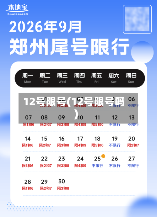 12号限号(12号限号吗)