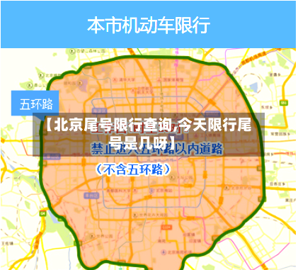 【北京尾号限行查询,今天限行尾号是几呀】